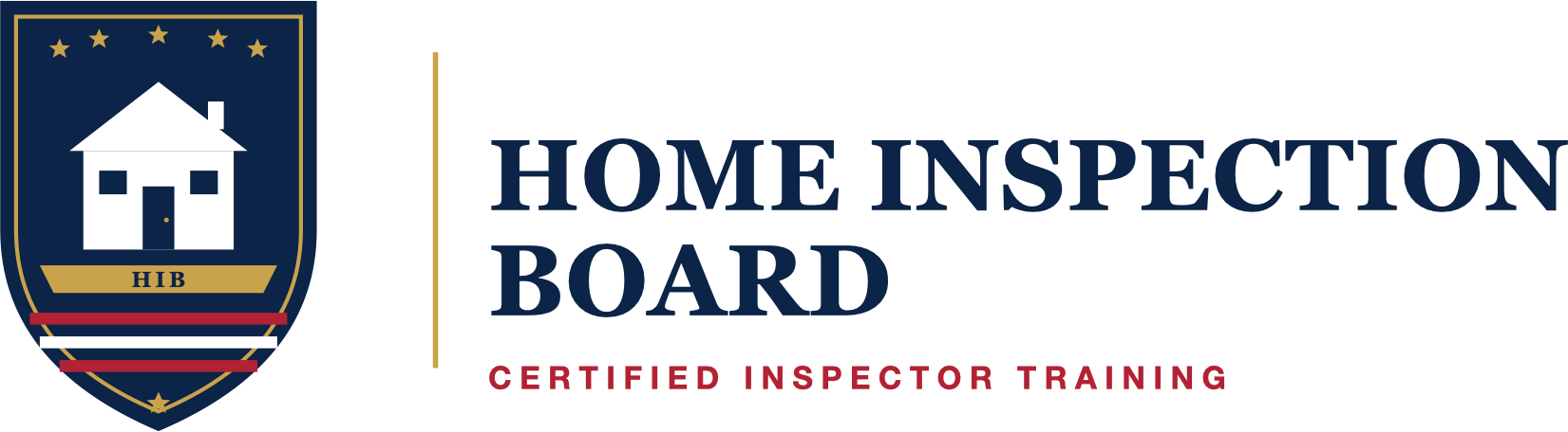 HIB Horizontal Lockup Home Inspection Board logo